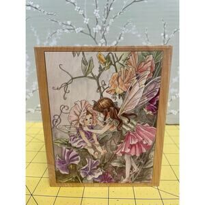 STAMPS HAPPEN - Sweet Pea Flower Fairies Wood Mounted Rubber Stamp 90026